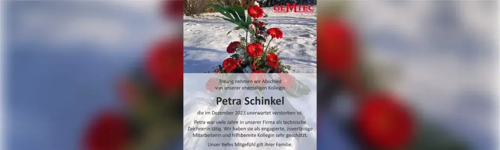 Traueranzeige Petra Schinkel